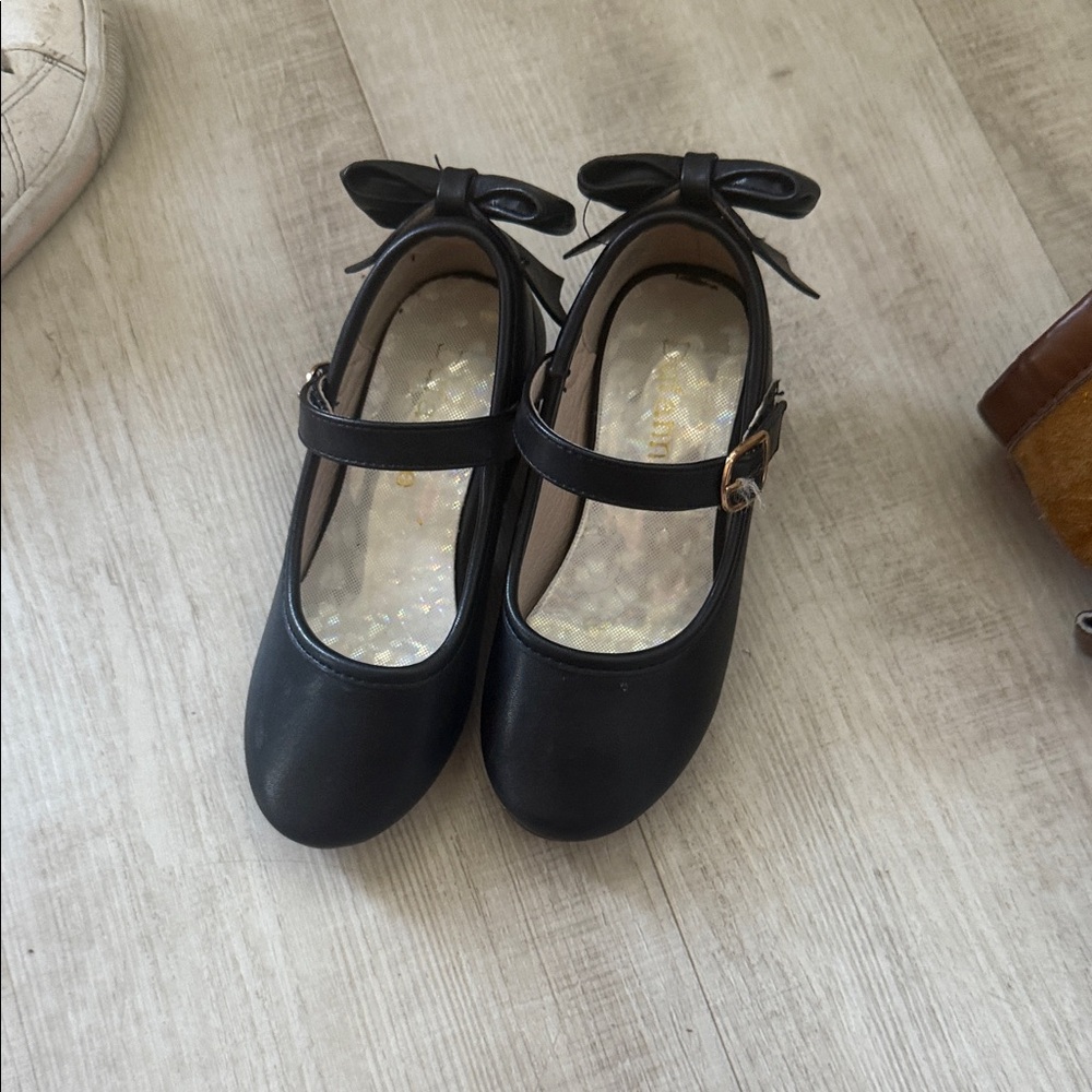 Elegant Black Kids Dress Shoes